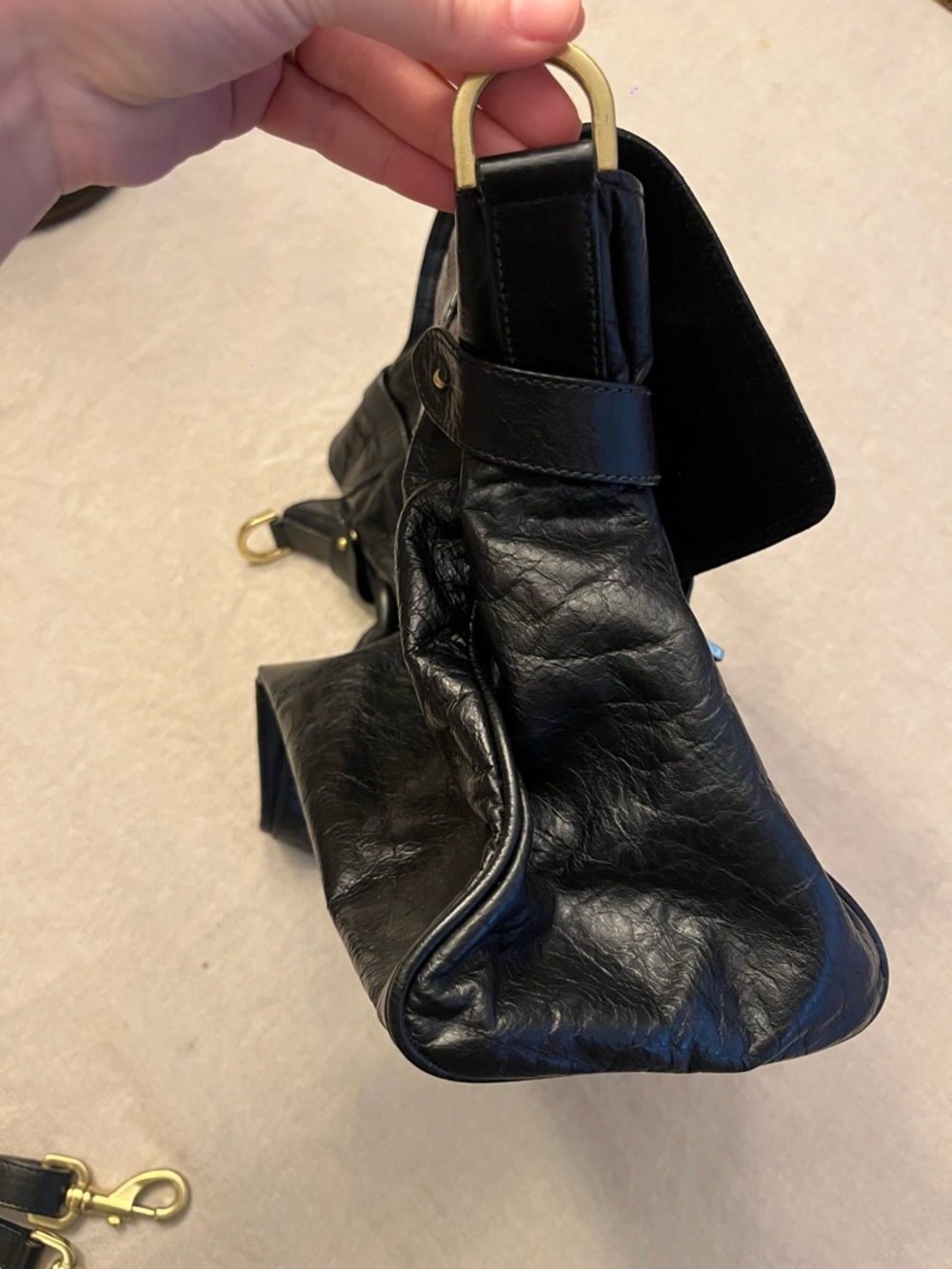 Black Mulberry Oversized Alexa Bag - Picture 4 of 10